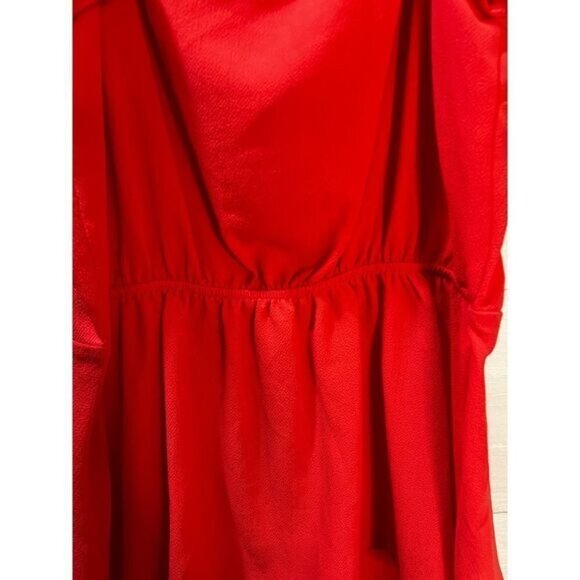 Monteau Ruffle Trim Peplum Top Pink Medium NWOT - Picture 3 of 6